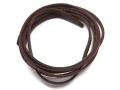 2 Meter Veloursband, Wildlederoptik, 3 mm breit, dunkelbraun