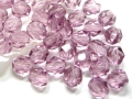 40 x Böhmische Glasschliffperlen, 6 mm, hell amethyst