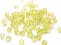 40 x böhmische Glasschliffperlen, 6 mm, limette